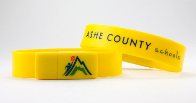 Colored Rubber Wristband USB Flash Drive , Bracelet Flash Drive USB 2.0