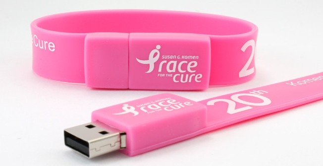 Colored Rubber Wristband USB Flash Drive , Bracelet Flash Drive USB 2.0