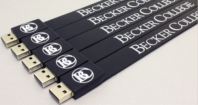 Colored Rubber Wristband USB Flash Drive , Bracelet Flash Drive USB 2.0