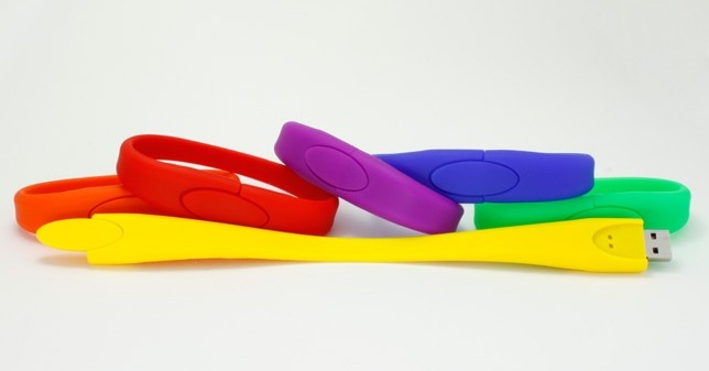 Silicon Wristband USB Flash Drive, USB 2.0 Wristband USB Memory Flash Drive