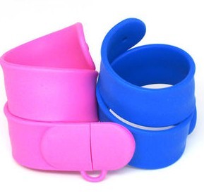 Fashionable Silicone Slap Wristband USB Flash Drive Bulk 4gb USB Flash Drive Memory