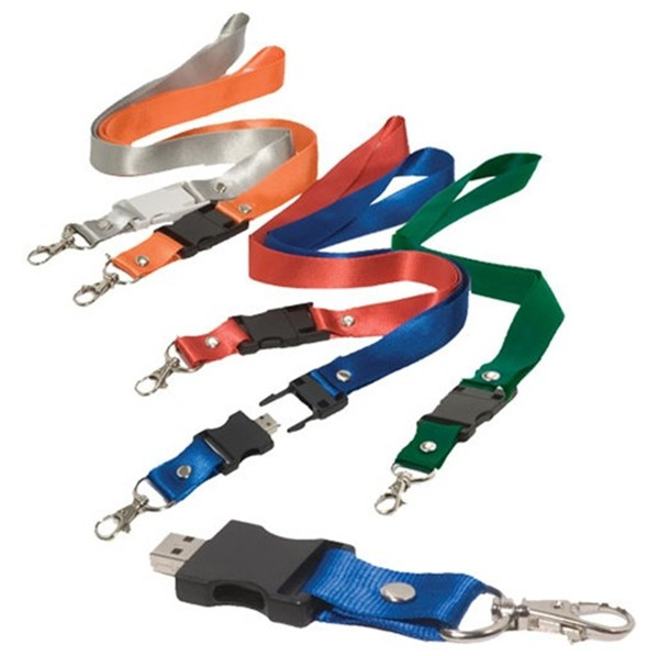 Customizable Lanyard USB Flash Drives , Personalized Flash Drives