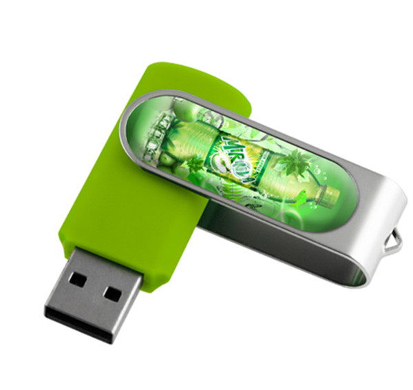 Customised Swivel Twist USB Sticks With Aluminum Armor /  Light LED
