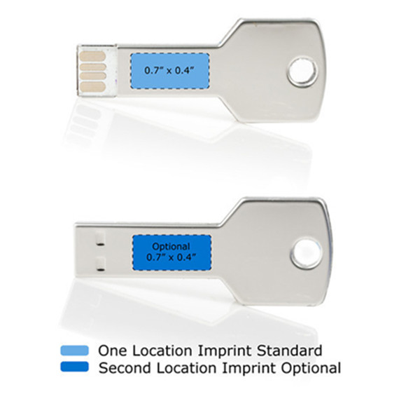 4GB 8GB Key Usb Memory Stick Laser Logo Metal Optional Capacity