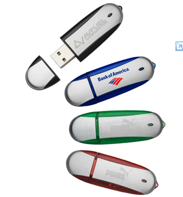 Durable Dark Blue Plastic USB Flash Drive , USB Flash Memory Stick