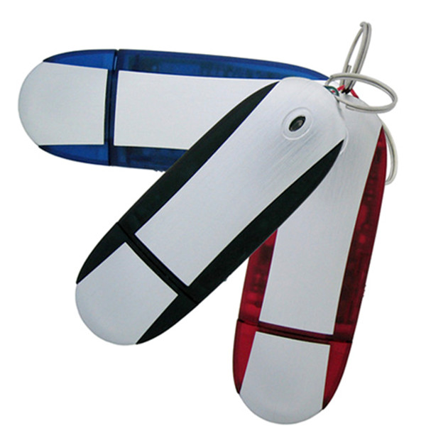 Durable Dark Blue Plastic USB Flash Drive , USB Flash Memory Stick