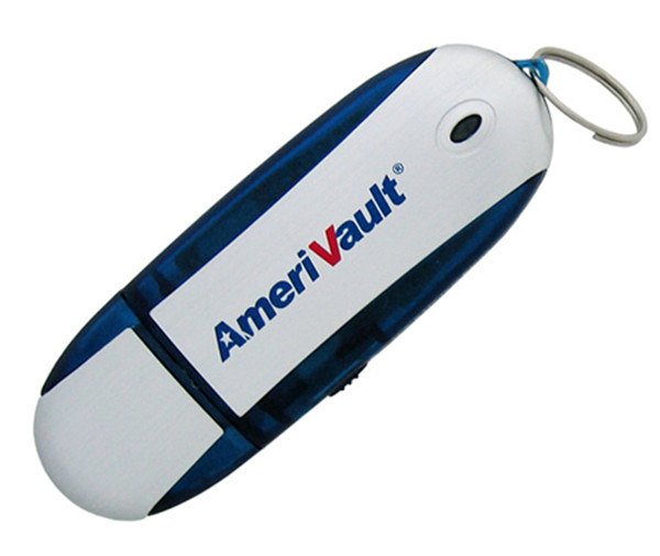 Durable Dark Blue Plastic USB Flash Drive , USB Flash Memory Stick