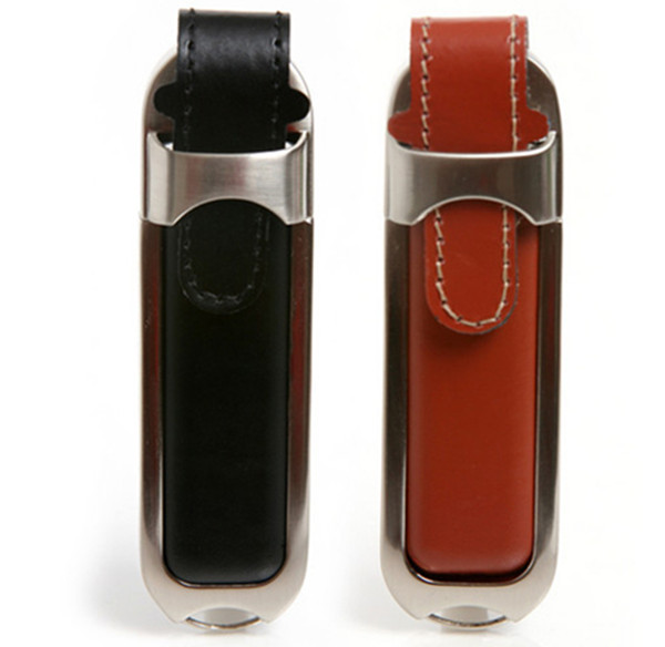 Personalized Leather USB Flash Drive with Customized Silk-screen Logo