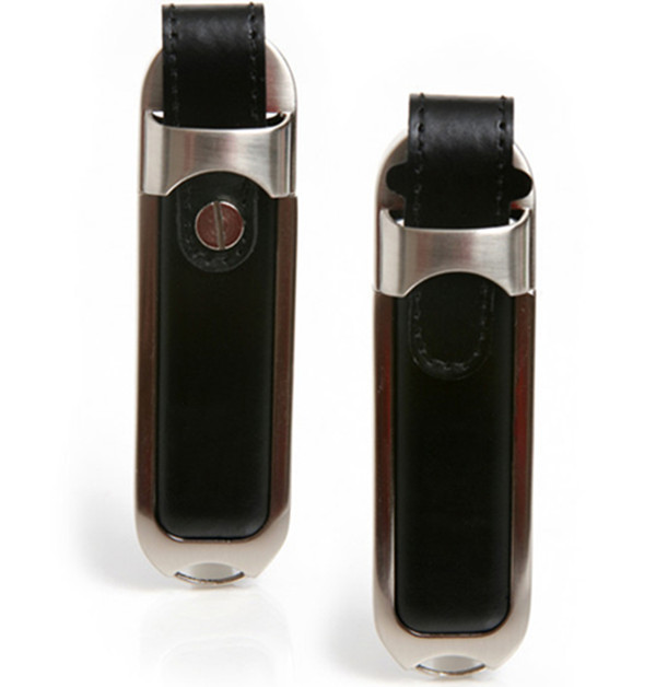 Personalized Leather USB Flash Drive with Customized Silk-screen Logo