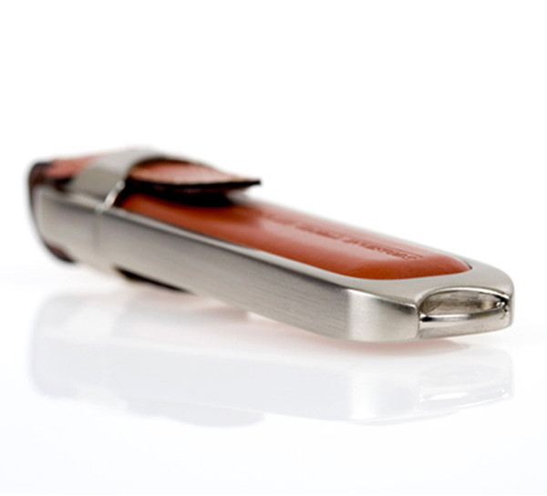 Personalized Leather USB Flash Drive with Customized Silk-screen Logo