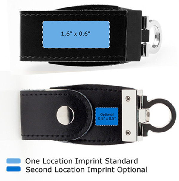 Brown / Black Customized Leather Usb Flash Drives 1GB , 2GB , 8GB