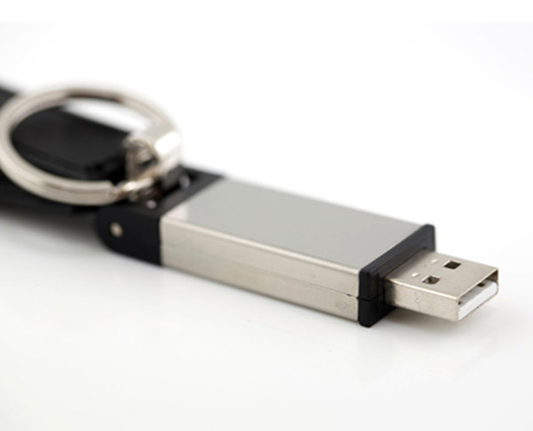 Black / Red / Yellow Leather USB Flash Disk 1GB 2GB High Speed