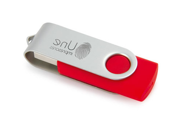 Red Twister Swivel Usb Flash Drive Mini Usb Thumb Drive Stick Metal