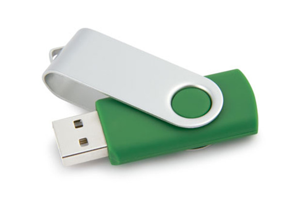 Metal Green Promotional Usb Flash Drives L 56mm X W 18mm X D 10mm