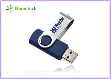 Engraved Twist USB Sticks with Keychain , Customized Gifts USB Sticks