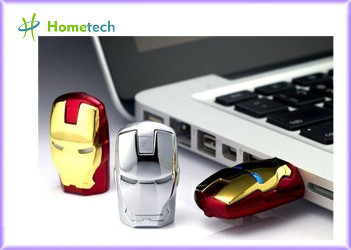 Flawless Avengers Iron Man LED Flash 4GB Plastic USB Flash 2.0 Memory Drive Stick