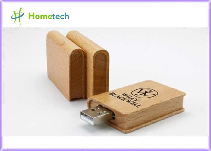 OEM Wooden USB Flash Drive Promotion Book Wood Pendrive 4GB Pen drive with Company Logo 4GB 8GB 16GB 32GB