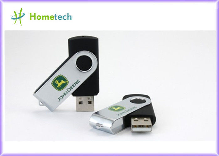 2GB Black USB Memory Sticks , Black Swivel USB Flash Drive , Twist USB Stick Black