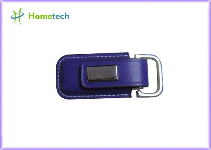 High Capacity 16GB Leather USB Flash Disk , Mini Key USB Flash Disk