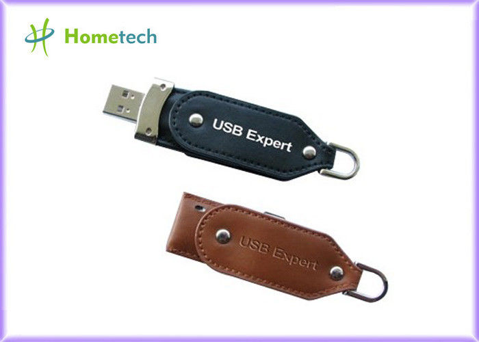 16GB Leather USB Flash Disk , Windows 2000 2.0U FLASH MEMORY STICK