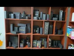 We provide Customized UV logo black book package box with EVA inse for one of our european customers