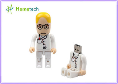 White Character USB Drives doctor Pendrive cartoon U Disk , 16gb Nurse memory stick 8gb cute
