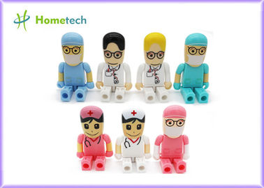 Mini gift Character USB Drives 64gb pendrive doctor nurse cartoon