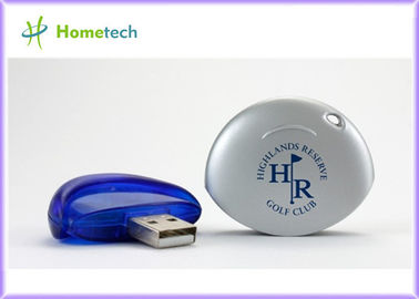 Company Gift USB Flash Drive , Plastic USB Memory with Logo ,Cheap 512MB Pen Drive Blue Color