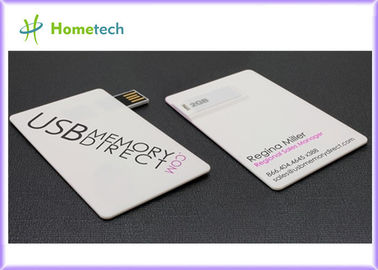 Full Color Logo Printing Credit Card USB Storage Device / Business Card USB Flash Drive