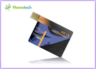 Genuine Plastic 8gb Credit Card USB Storage Device , Memory Stick Thumb Pen Drive