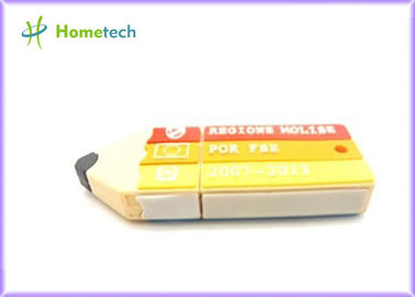 Yellow Cartoon USB Flash Drive , 2GB 4GB 8GB Personalized Flash Drives
