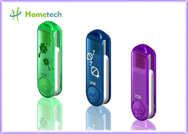 Transparent Plastic Twist USB Sticks High Speed WITH Personalized