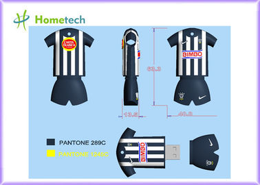 Pantone Customized rayados Polo shirt  USB Flash Drive High Speed 2.0 interface Read Speed