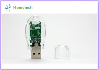 Transparent Plastic USB Flash Drive / USB Stick 32GB 64GB Big Capacity