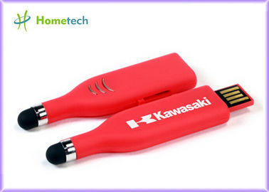 Touch Pen USB Flash Drive , Red High Capacity USB Memory Stick