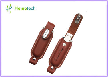 Portable Creative Leather USB Stick / Black Leather USB Memory Disk