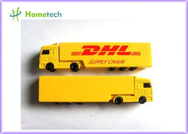 Buy Yellow Creative Truck Plastic USB Flash Drive 8GB For Advertising Gift online manufacture