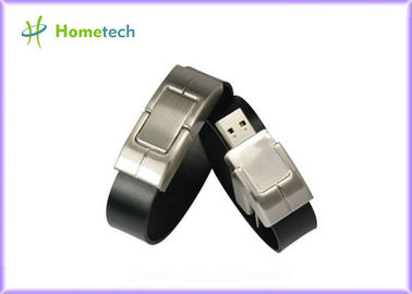 Buy Leather wristband personalized 32gb usb 2.0 flash drive 10-22mb / s Speed online manufacture