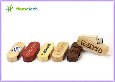 Buy Swivel USB 3.0 Flash Drive , small wooden usb drive logo FOR Gift online manufacture