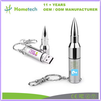 Buy Bullet Shaped Metal USB Flash Drives With 8GB-256GB Storage Capacity Modern Design online manufacture
