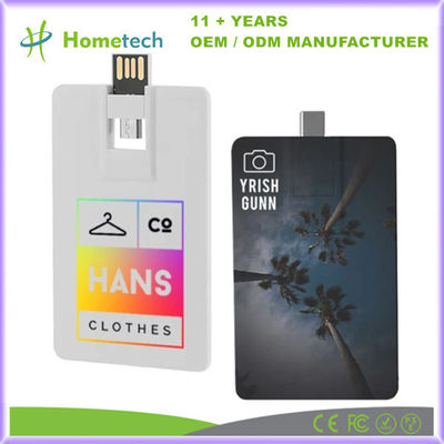 Buy Portable Credit Card Shape USB C Flash Drive With Durable Metal Casing For Digital Storage online manufacture