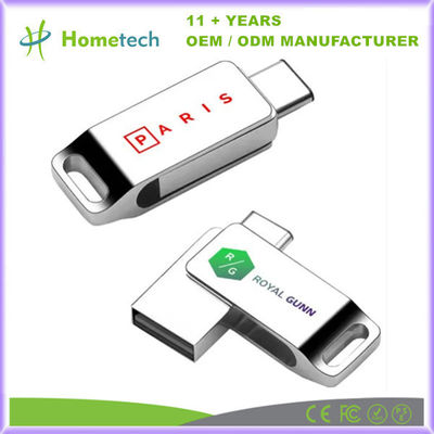Buy Silver Waterproof Type C USB Flash Drive with Large Capacity 512GB Customized online manufacture