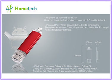 Buy 32GB High Speed OTG Mobile Phone USB Flash Drive / Blue U Disk online manufacture