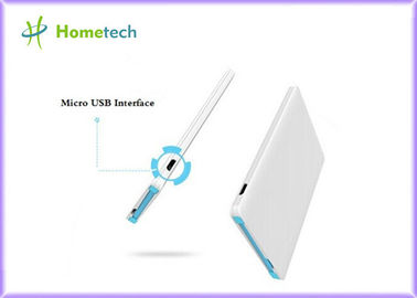 Buy Portable 2500mAh Card Power Bank / Emergency Mobile Phone Backup Power online manufacture