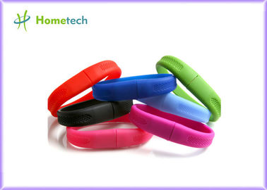 Buy White A Grade Secure USB Flash Drive , Silicone Bracelet USB Memory Stick online manufacture