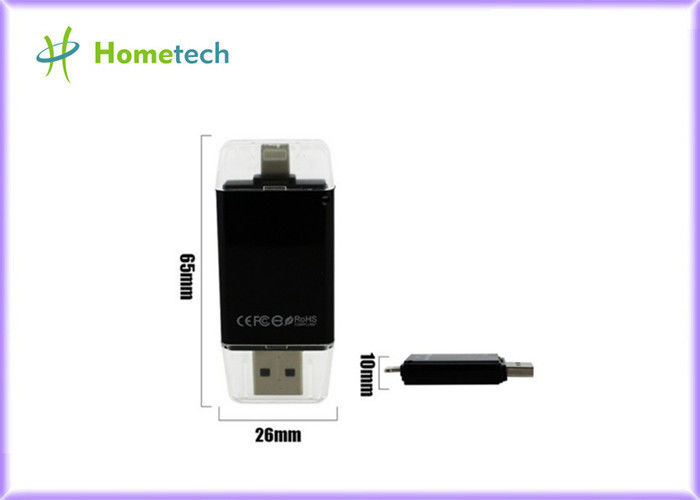 USB i- Flash Drive HD For iPhone / ipad with Toshiba Samsung Flash Chip , 16G 32G 64G
