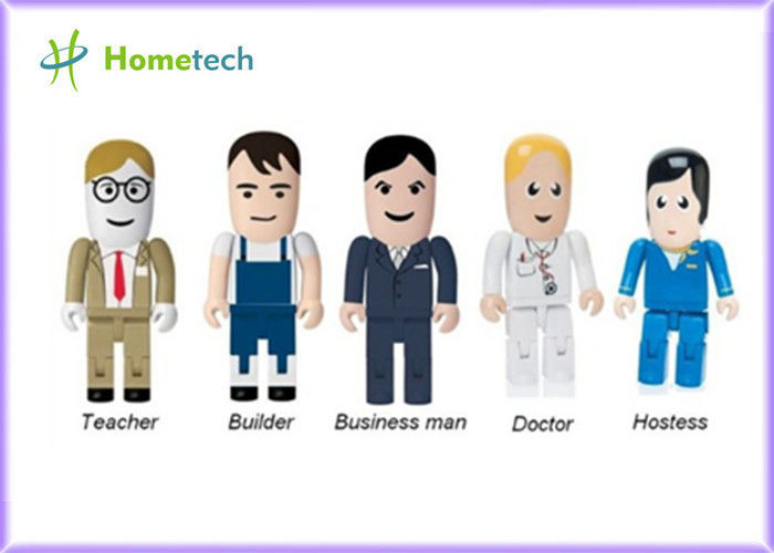 Portable Character USB Drives Doctor With Durable Solid State Storage , Doctor / Nurse Model