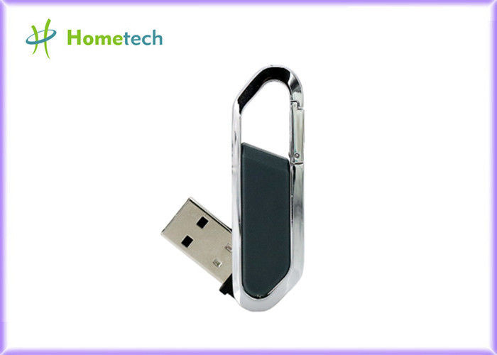 High Speed Leather USB Flash Disk 64gb / USB 2.0 Pen Drive 4gb With FCC RoHS Standard