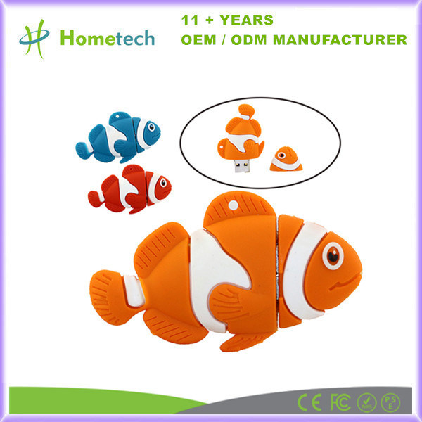 Custom Fish Shape USB 3.0 Stick 16GB 32GB 128GB High Speeds 64GB Memory ...