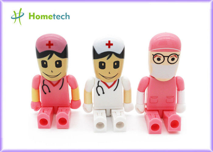 Mini gift Character USB Drives 64gb pendrive doctor nurse cartoon